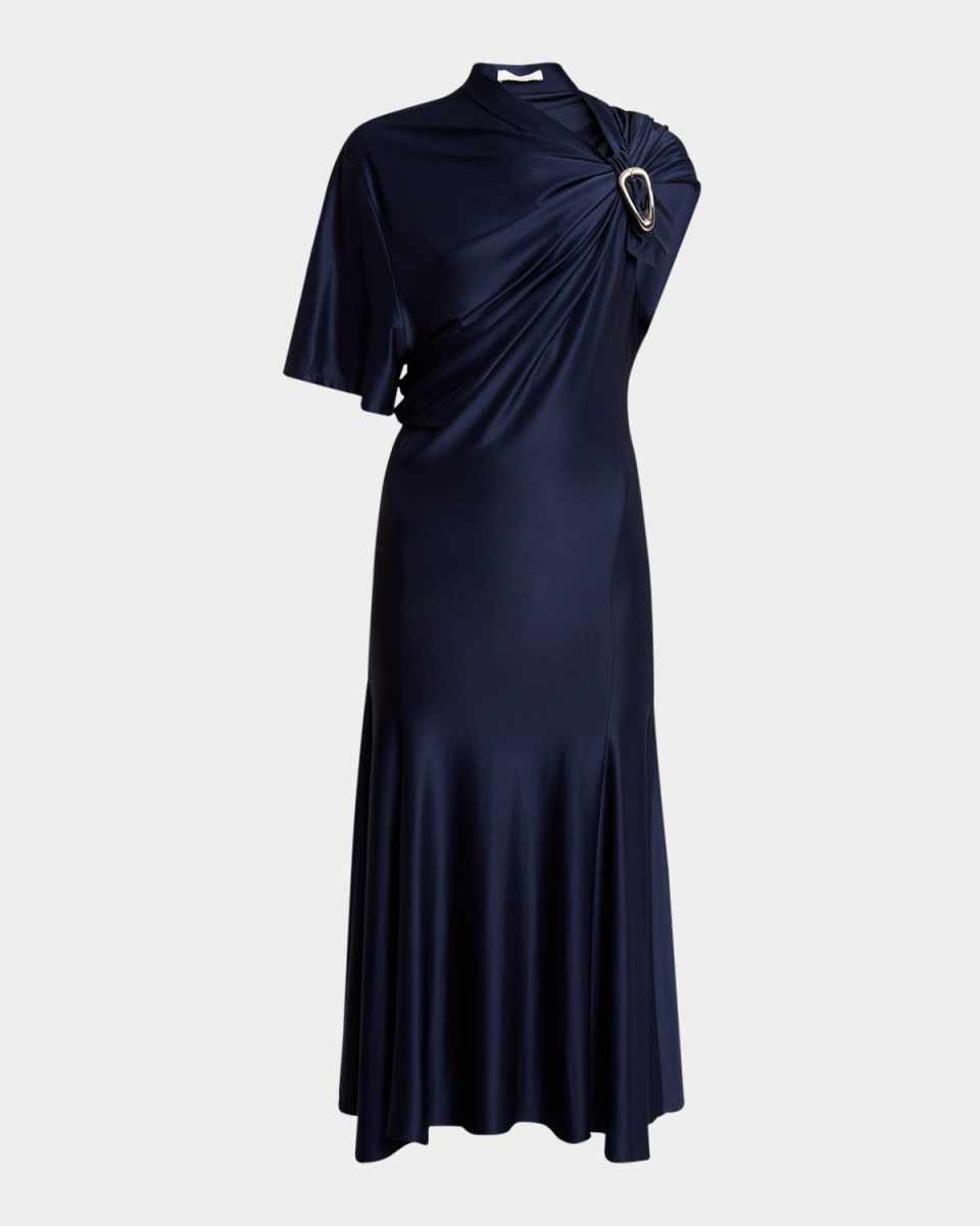 Draped Midi Dress